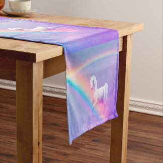 Unicorn and Rainbow Short Table Runner
