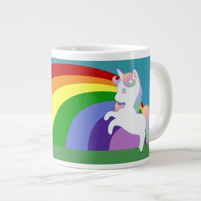 Unicorn and Rainbow Specialty Mug (Front Right)