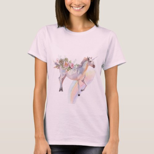 Unicorn and Rainbow T_Shirt