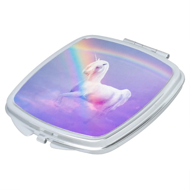 Unicorn and Rainbow Vanity Mirror (Turned)