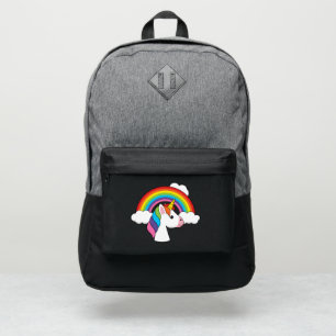 Unicorn and Rainbow with Clouds Kawaii Port Authority® Backpack