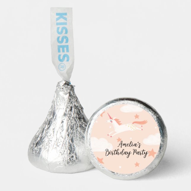 Unicorn and Stars Hershey®'s Kisses® (Front)