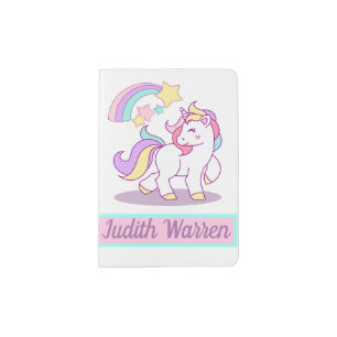 Unicorn and Stars Passport Holder