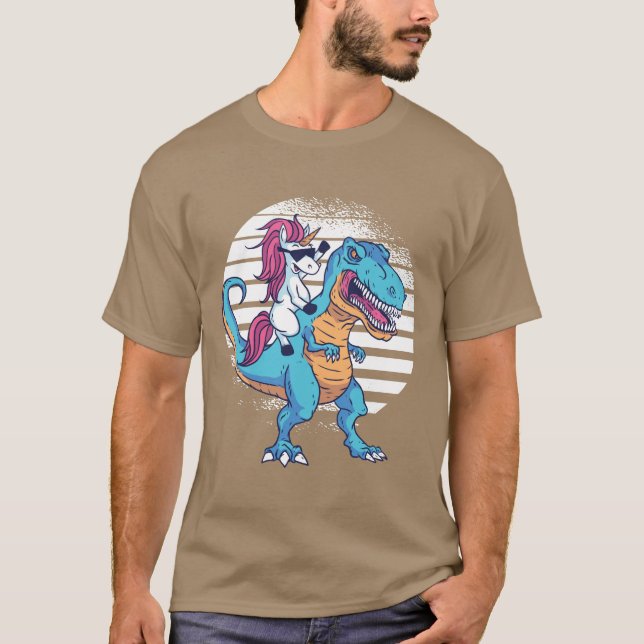 Unicorn and T-Rex T-Shirt (Front)