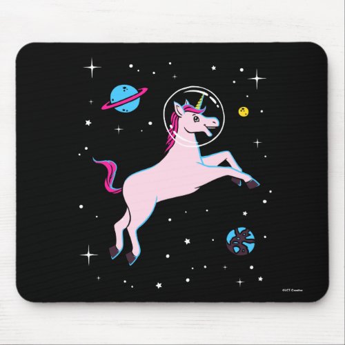 Unicorn Animals In Space Mouse Pad