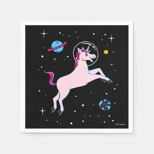 Unicorn Animals In Space Napkins