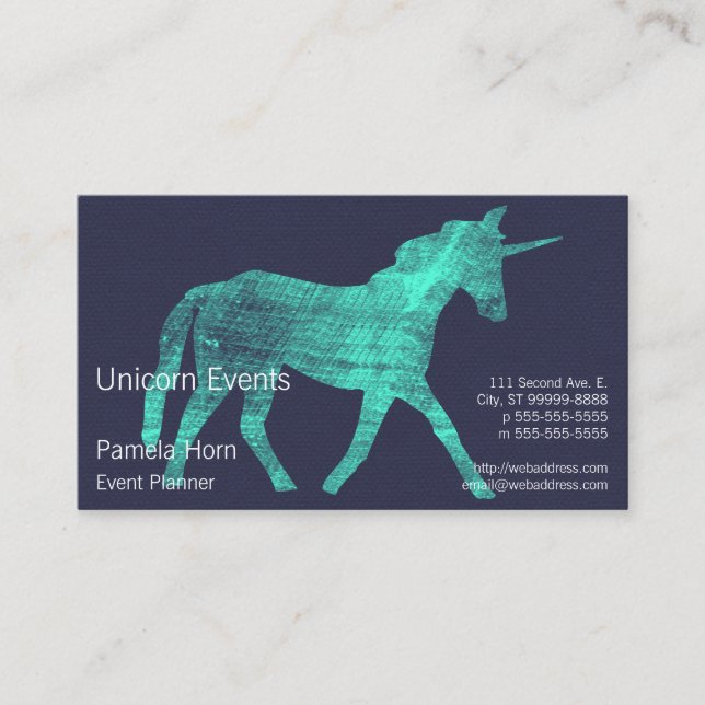 Unicorn Appointment Card (Front)