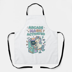 Unicorn Arcade Magic Activated Trendy Product Grap Apron