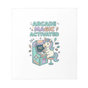 Unicorn Arcade Magic Activated Trendy Product Grap Notepad