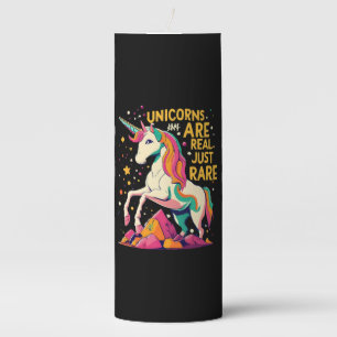 Unicorn are real just rare pillar candle