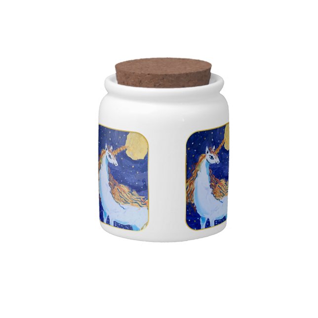 Unicorn "Art by Kids" Candy Jar (Front)