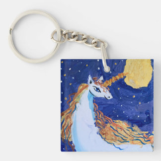 Unicorn "Art by Kids" Keychain