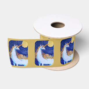 Unicorn "Art by Kids" Satin Ribbon