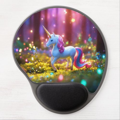 Unicorn Art Captivating Mystical Beauty Gel Mouse Pad