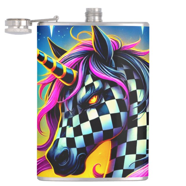 Unicorn Art Flask (Opened)