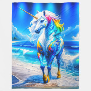 Unicorn Art Fleece Blanket