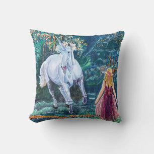 Unicorn Art Throw Pillow