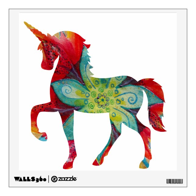 Unicorn Art Wall Decals (Front)