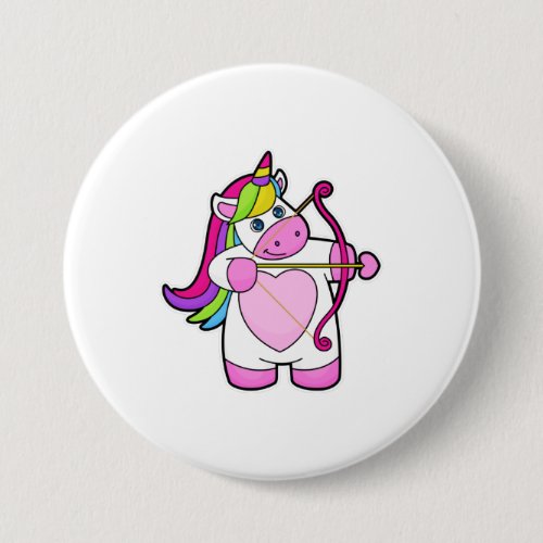 Unicorn as Archer with Bow and Arrow Button