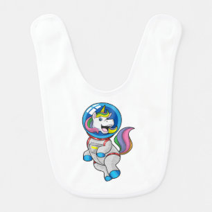 Unicorn as Astronaut in Space Baby Bib
