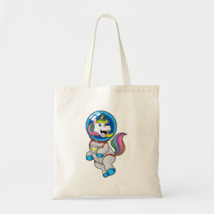 Unicorn as Astronaut in Space Tote Bag