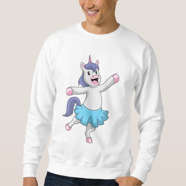 Unicorn as Ballerina at Ballet Sweatshirt (Front)