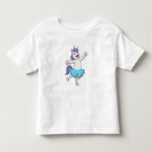 Unicorn as Ballerina at Ballet Toddler T_shirt