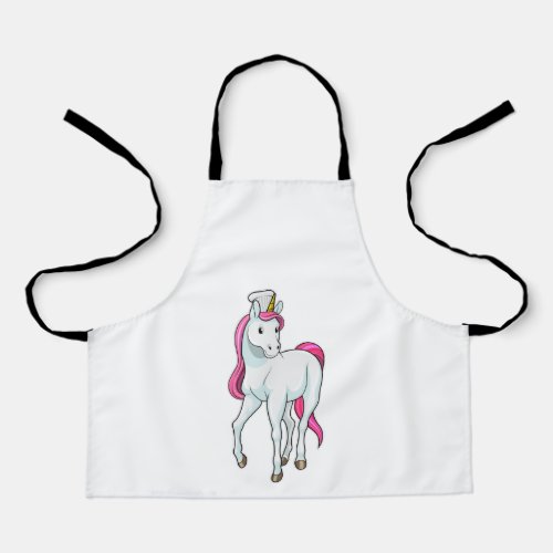 Unicorn as Cook with Chef hat Apron