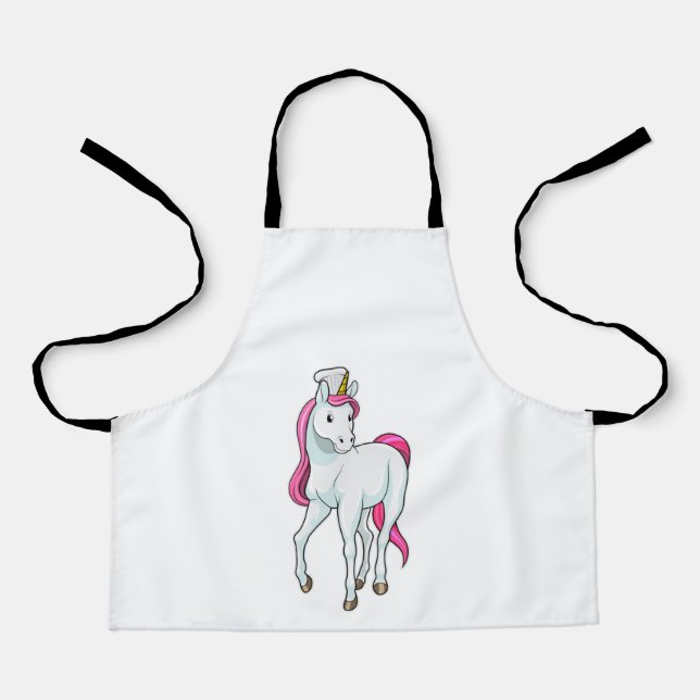 Unicorn as Cook with Chef hat Apron (Front)