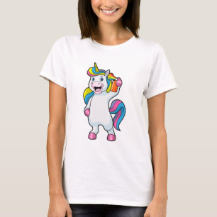 Unicorn as Hairdresser with Hairspray T-Shirt