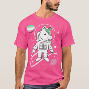 Unicorn Astronaut Abroseual Pride T-Shirt