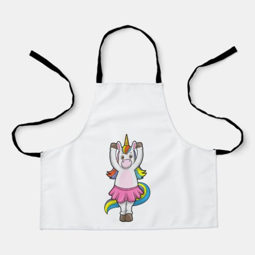 Unicorn at Ballet Dance with Skirt Apron