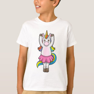 Unicorn at Ballet Dance with Skirt T-Shirt