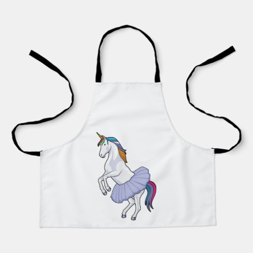 Unicorn at Ballet with Skirt Apron
