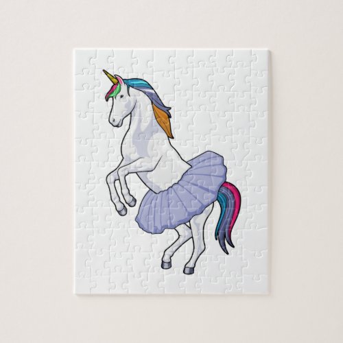 Unicorn at Ballet with Skirt Jigsaw Puzzle