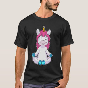 Unicorn at Meditate in Sitting T-Shirt