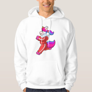 Unicorn at Running Hoodie