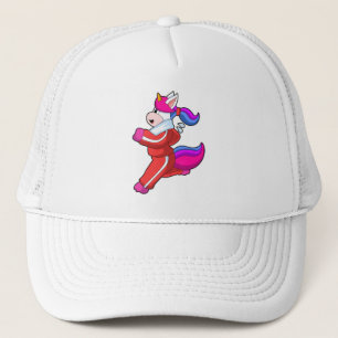 Unicorn at Running Trucker Hat