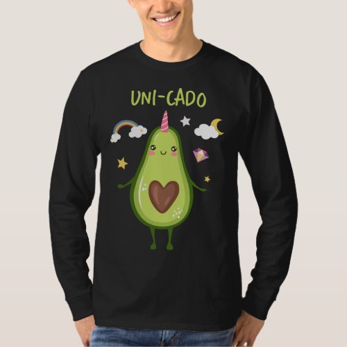 Unicorn Avocado Guacamole Toast Healthy Fat Green  T_Shirt