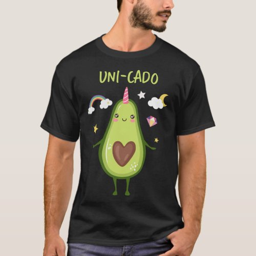 Unicorn Avocado Guacamole Toast Healthy Fat Green  T_Shirt