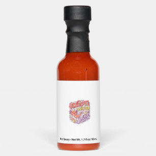 Unicorn Axolotl Unicorn Splash Whimsical White Bac Hot Sauces