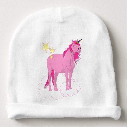 unicorn baby beanie