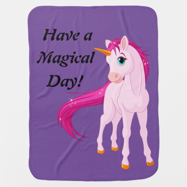 Unicorn Baby Blanket (Front)