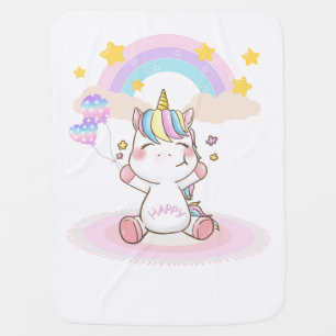 unicorn baby blanket