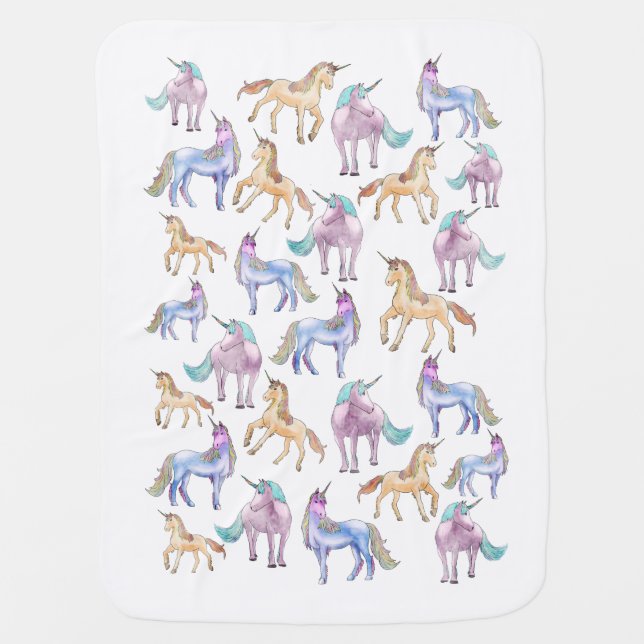 Unicorn baby blanket (Front)