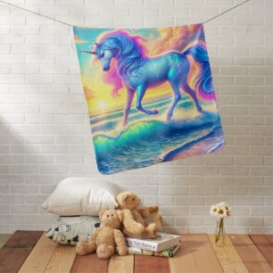 Unicorn baby blanket