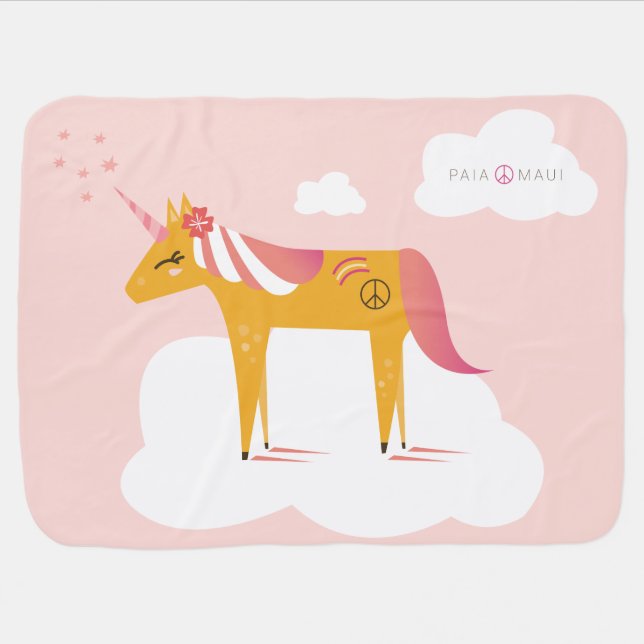 "Unicorn" Baby Blanket (Horizontal)