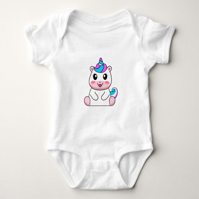 Unicorn Baby Bodysuit (Front)