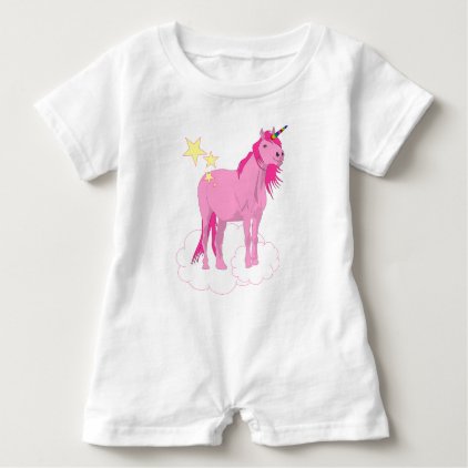 unicorn baby romper