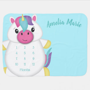 Unicorn Baby Shower Baby Blanket